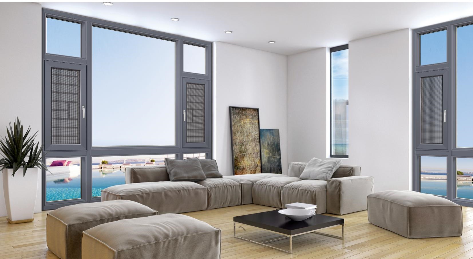 JNW120光感百葉窗紗一體系統