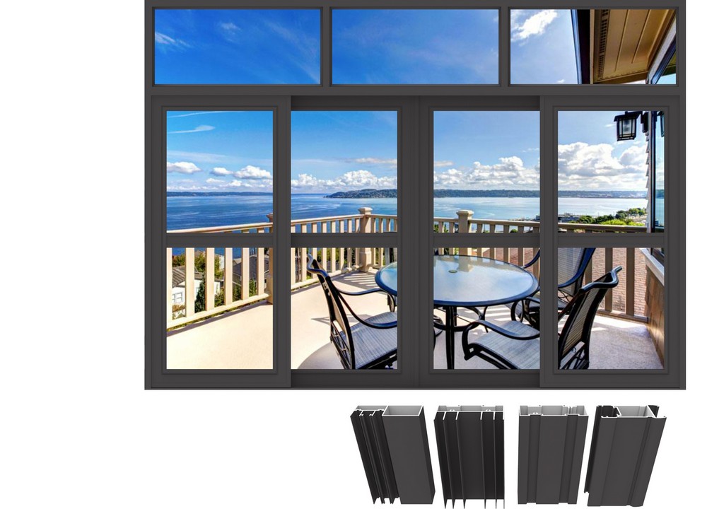 88推拉門系列兩軌